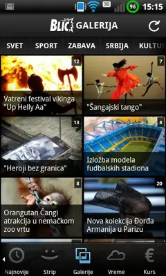 Blic android App screenshot 2